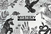 Mystery forest animals, leaves, an Animal Illustration by ARTMIRU (Thumbnail 1 of 11)