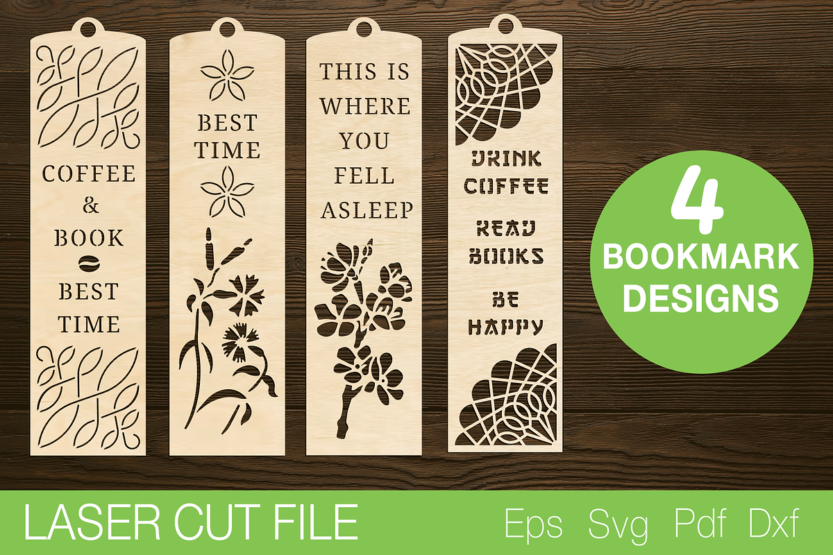 Bookmark Laser Cut SVG, a Templates & Theme by Lerina Art (Photo 1 of 3)