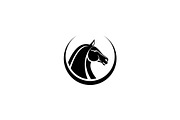 Minimalist Horse with Circle Logo, a Branding & Logo Template by Luxury Logos (Thumbnail 3 of 4)