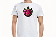 Cartoon Dragon Fruit Vector Clipart, a Food Illustration by newminddesign (Thumbnail 2 of 8)