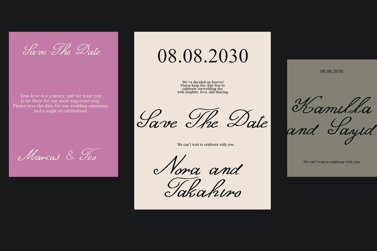Elegant Calligraphy Ink Script Font, a Script Font by Ashiya Pixel