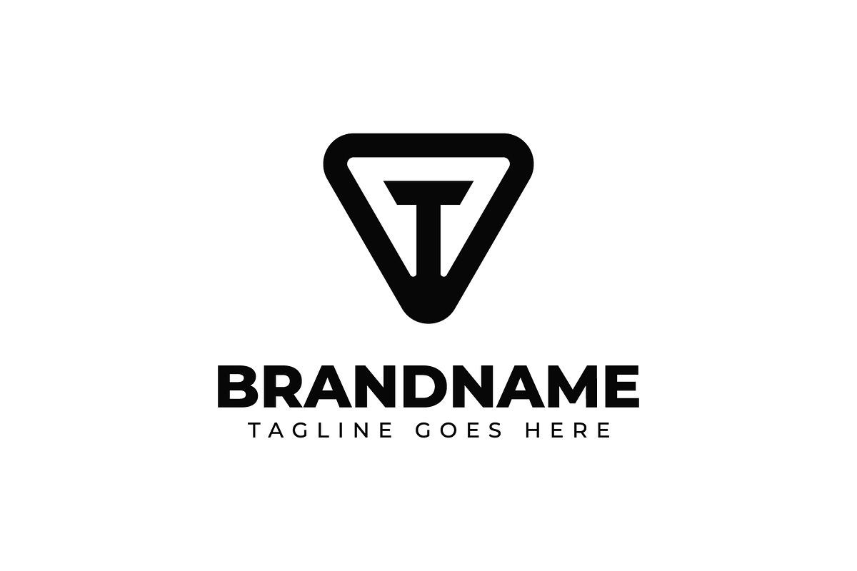 Letter T Triangle Logo, a Branding & Logo Template by Pray Art Design Studio