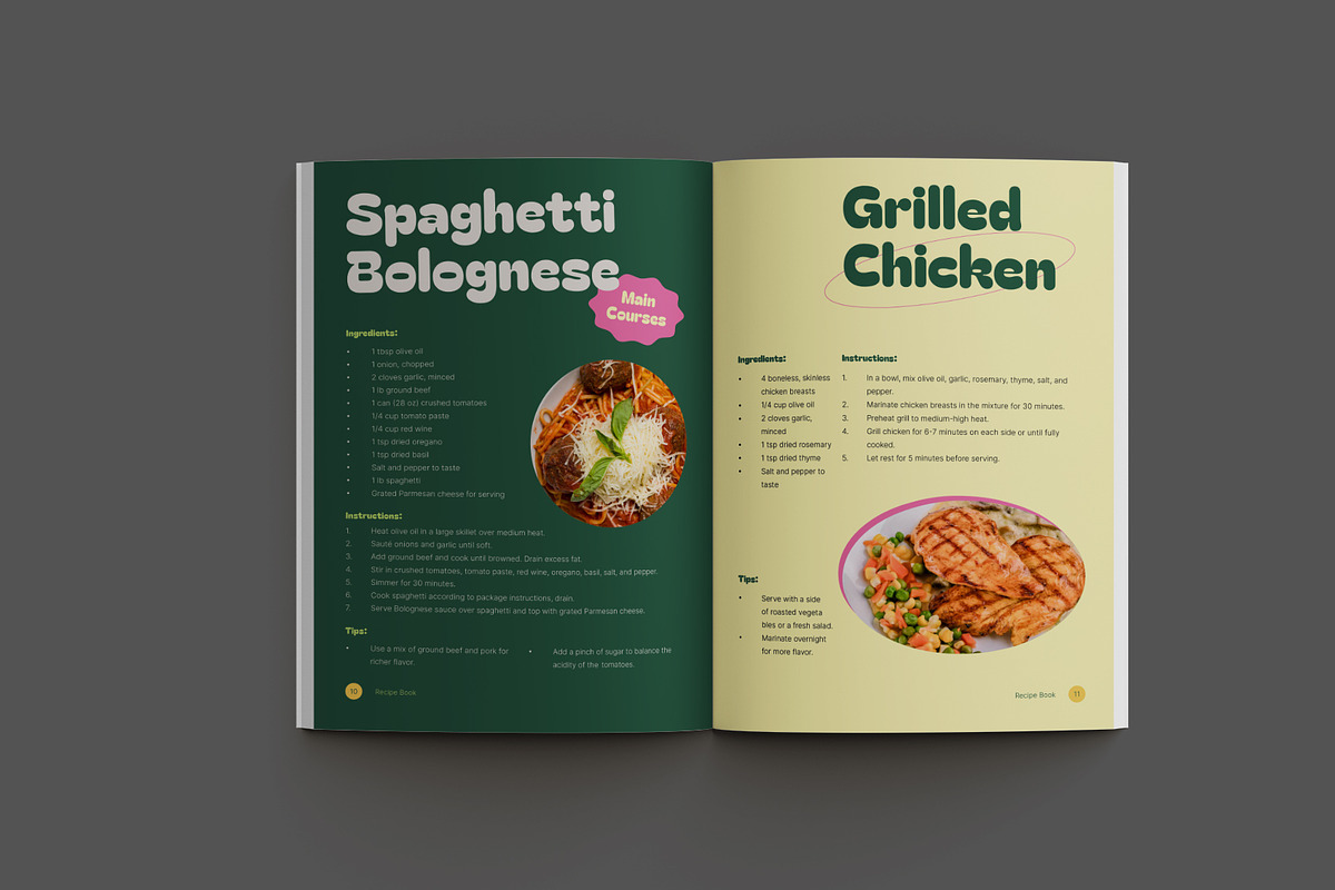 Gourmet Recipes Book preview 6