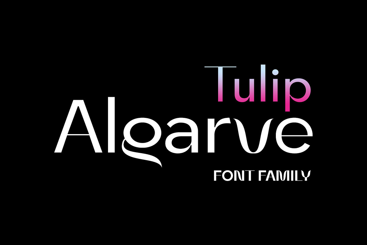 Tulip Algarve Font Family, a Sans Serif Font by Ryul Davidson (Photo 1 of 15)