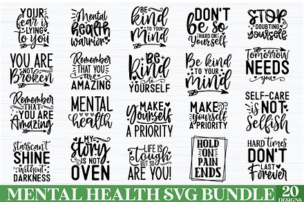 Mental health SVG Bundle