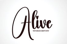 Alive | Script Font