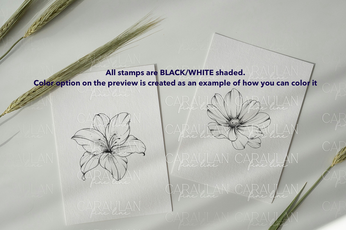Floral Tattoo Essentials, a Brush Add-On by CaraulanStore (Photo 6 of 8)
