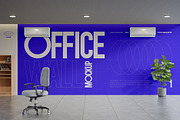 Office Wall Mockup, an Advertising Mockup by VanillineGraph (Thumbnail 2 of 3)