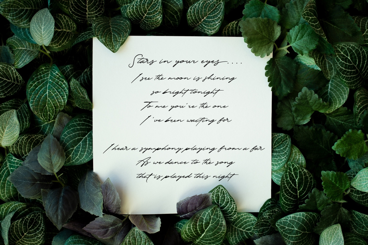 The Excited - Signature Font preview 5