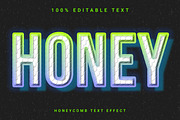 Creative Honeycomb Text Effect Style, a Layer Style Add-On by MightyDesign (Thumbnail 1 of 6)