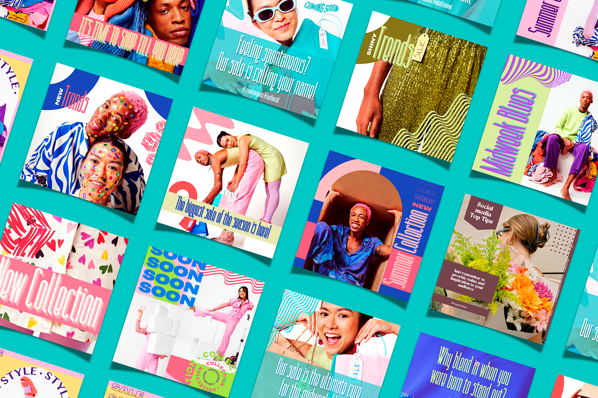 Social Media Fashion Pack Templates, a Social Media Template by PaolaroiDesign (Photo 3 of 6)