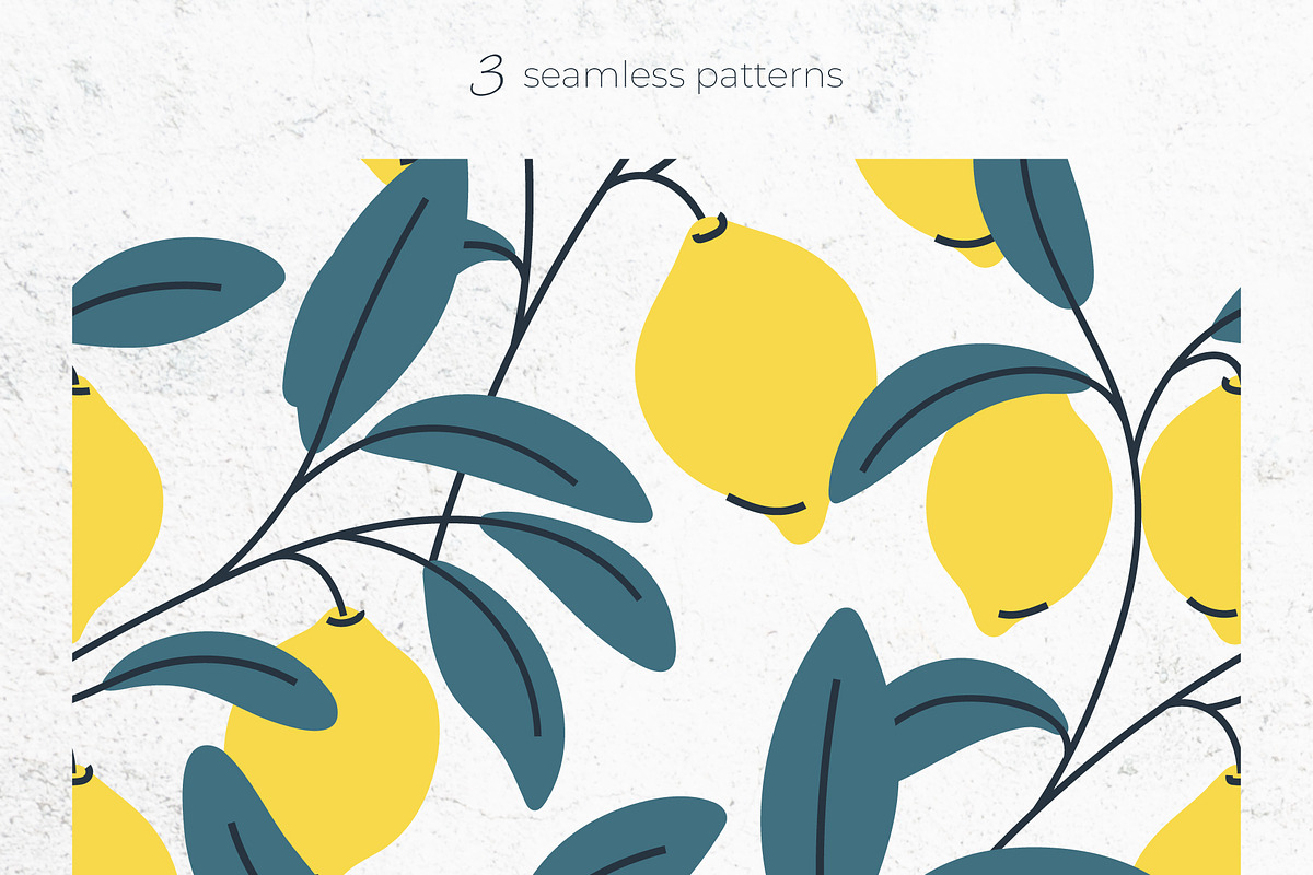Lemon Cliparts, Frames & Patterns, a Decorative Illustration by Panna Limon Store (Photo 12 of 18)