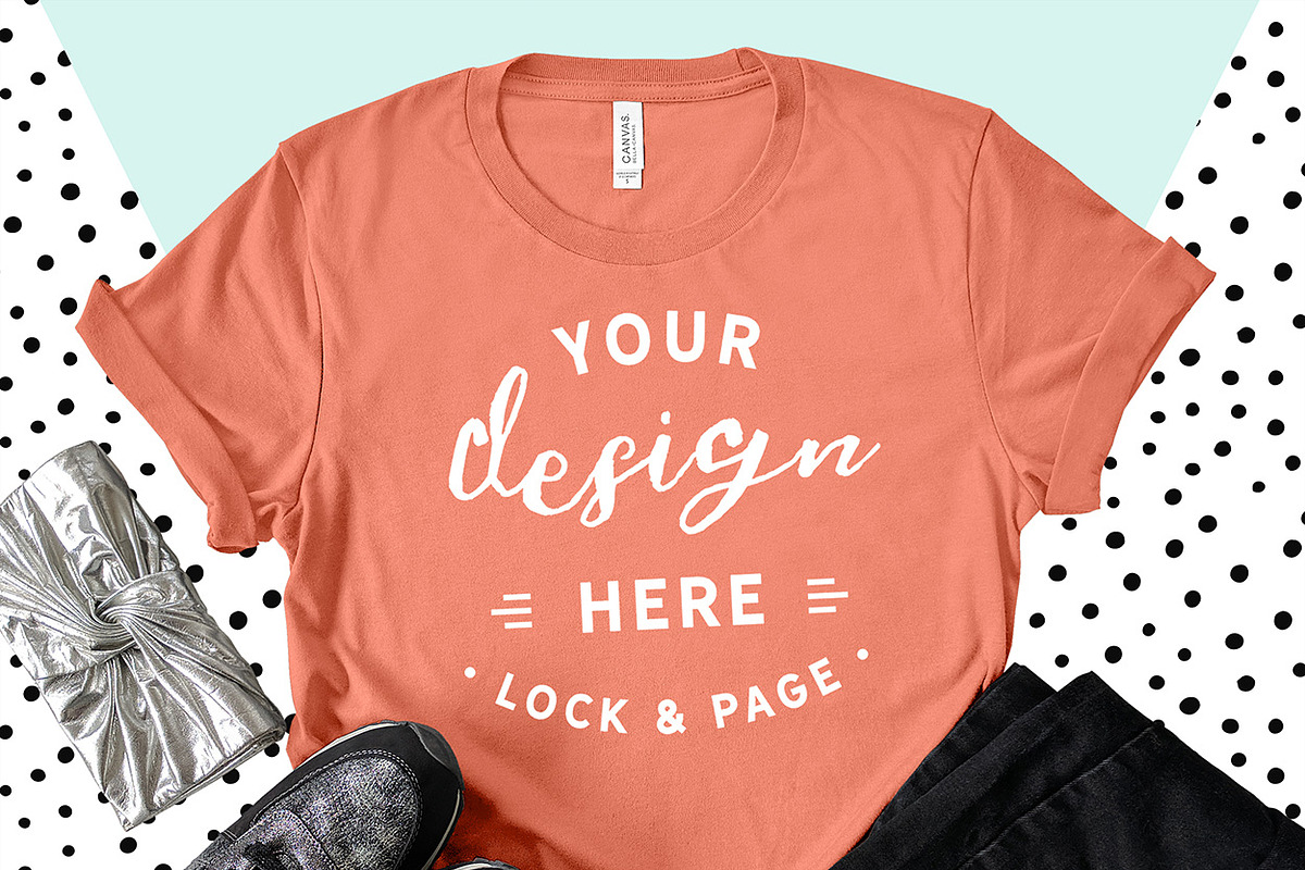 Bella Canvas 3001 Graphic Mockups, a Shirt Mockup by lock and page (Photo 13 of 65)