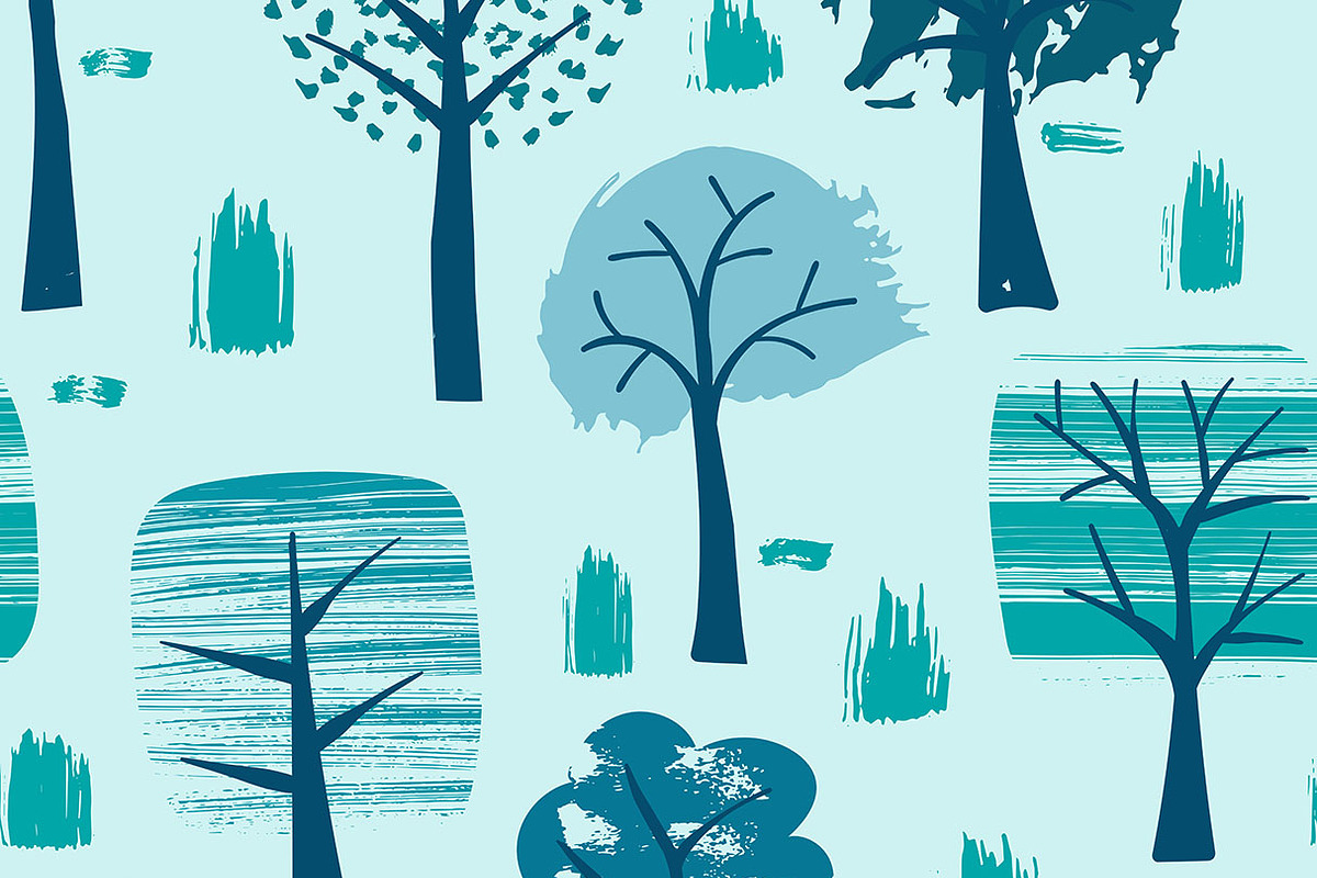 Vector Set of Winter Trees, a Pattern Graphic by alexmakarova (Photo 2 of 4)