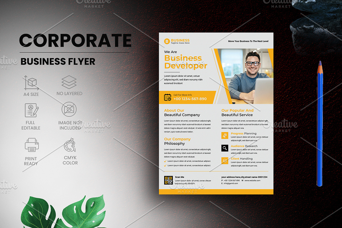 Business Flyer, a Flyer Template by creative-som (Photo 1 of 3)