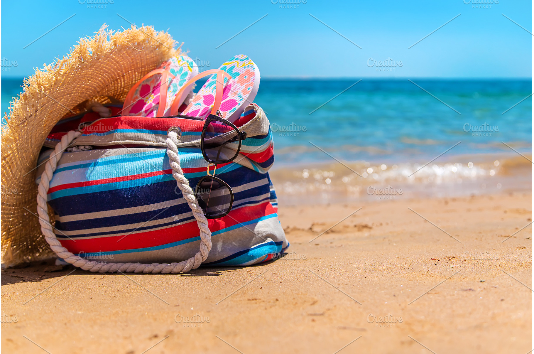 Bag and things for relaxing on the, a Holiday Photo by yanadjana