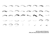 40 Eyelashes Overlays, an Object Graphic by HappyNews (Thumbnail 7 of 7)