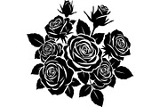 Floral Bouquet Silhouette, an Object Graphic by Creativeshirt (Thumbnail 4 of 20)
