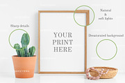 30x40 frame mockup wood 3:4, a Print Template by Grace White (Thumbnail 4 of 4)
