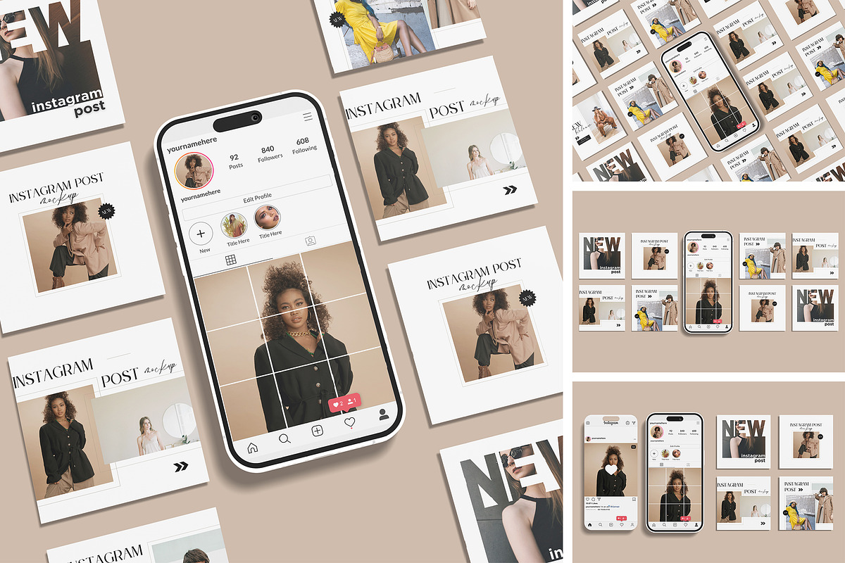 Instagram Post Mockup, a Mockup by DxSLEX (Photo 1 of 5)