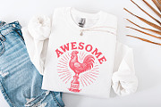 Awesome Sauce PNG, Retro Rooster, an Illustration by SharpMarketplace (Thumbnail 2 of 9)