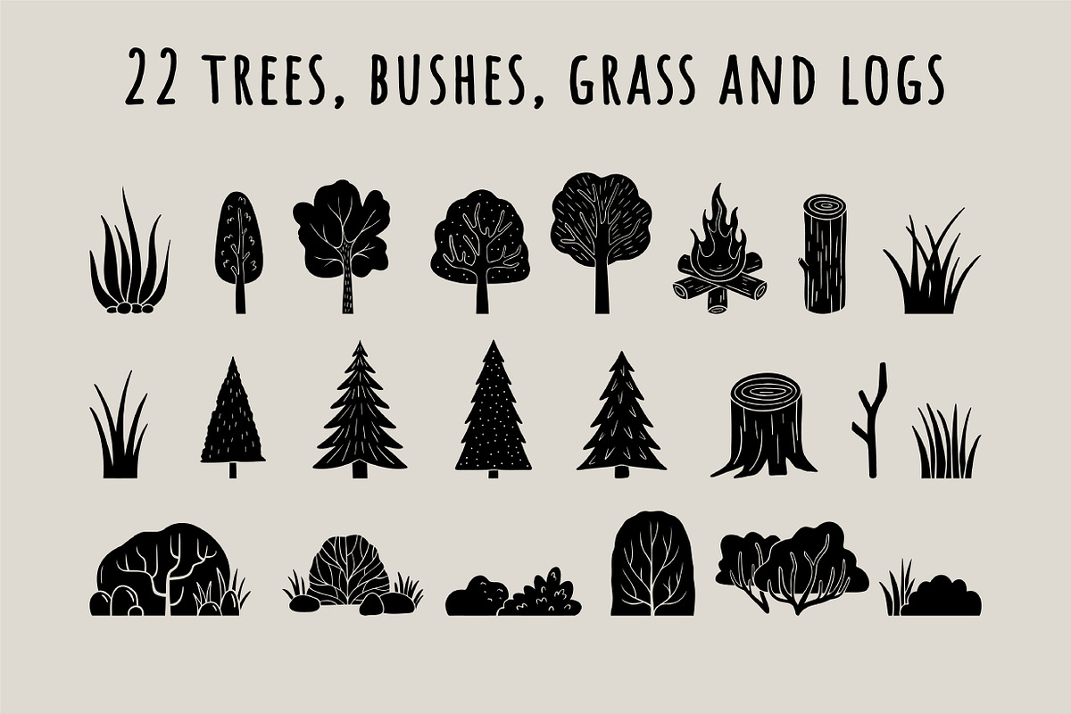 Scandinavian forest trendy set, an Illustration by Yanakicc (Photo 11 of 14)
