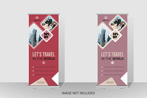 Let's travel in the world banner set, a Poster Template by hkmonir