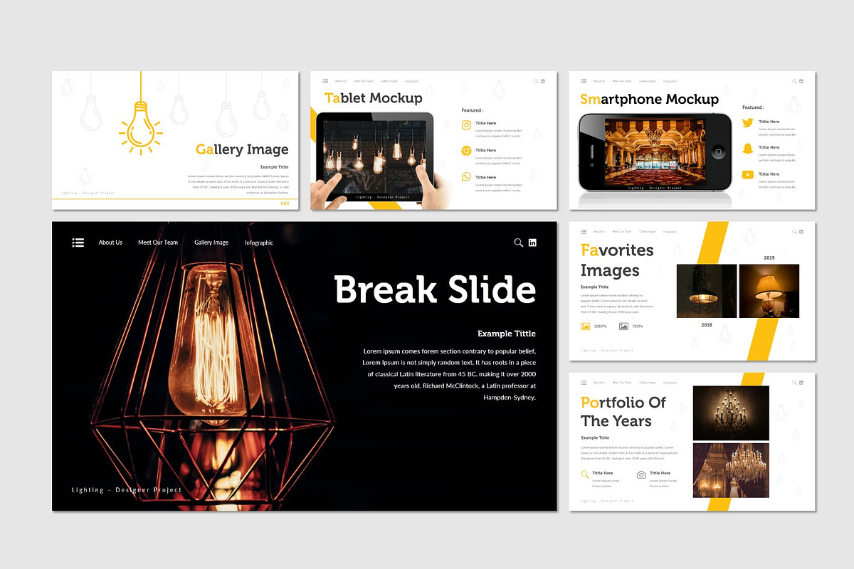 Lighting - Google Slides Template, a Presentation Template by inspirasign