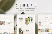 Serene - Beauty Store Web Template, a HTML Template by TemplatesJungle (Thumbnail 1 of 2)