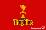 Trophies Digital Clipart, an Object Graphic by Cozy Cat Design (Thumbnail 2 of 3)