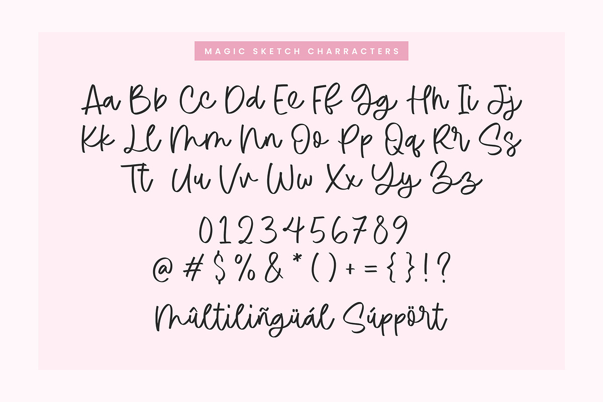 Magic Sketch Font, a Script Font by Timurtype (Photo 6 of 7)