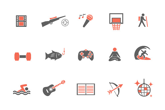 15 Hobby Icons