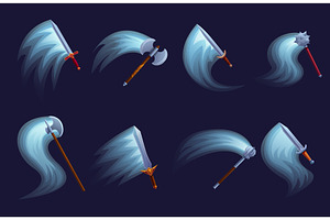 Cartoon weapon attack light effect, an Illustration by Valerie Bodnar