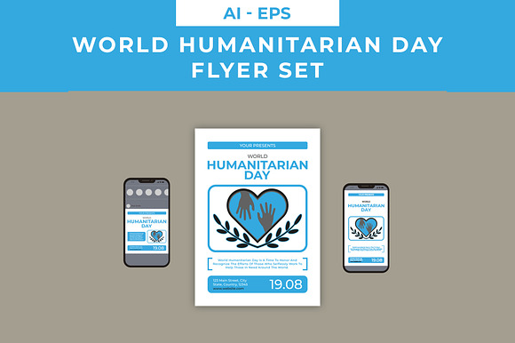 World Humanitarian Day Flyer Set preview 4