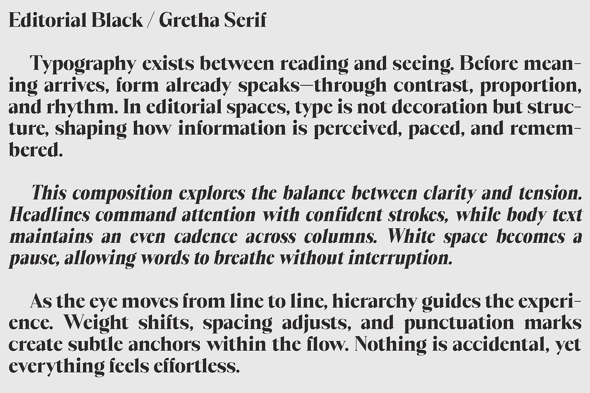 GrethaSerif, a Serif Font by Propertype (Photo 9 of 14)