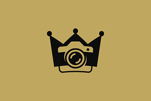 crown camera logo, a Branding & Logo Template by Rasagama Studio