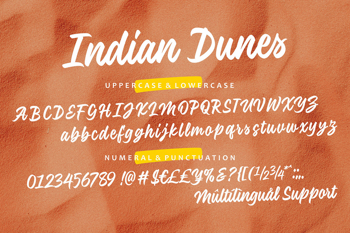 Indian Dunes – Modern Casual Script, a Handwritten Font by Four Lines Std. (Photo 9 of 10)