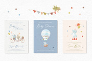 Cute Watercolor Circus Set, an Animal Illustration by Lembrik's Artworks (Thumbnail 3 of 6)