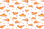 Vector set of Pizza design elements, a Food Illustration by Cattleya (Thumbnail 4 of 4)