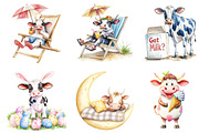 Funny Cow Sublimation Clipart, an Illustration by DreamArtGraphic (Thumbnail 4 of 4)