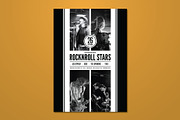 Rock and Roll Stars Live Music Flyer, a Flyer Template by ashenterprise (Thumbnail 1 of 2)