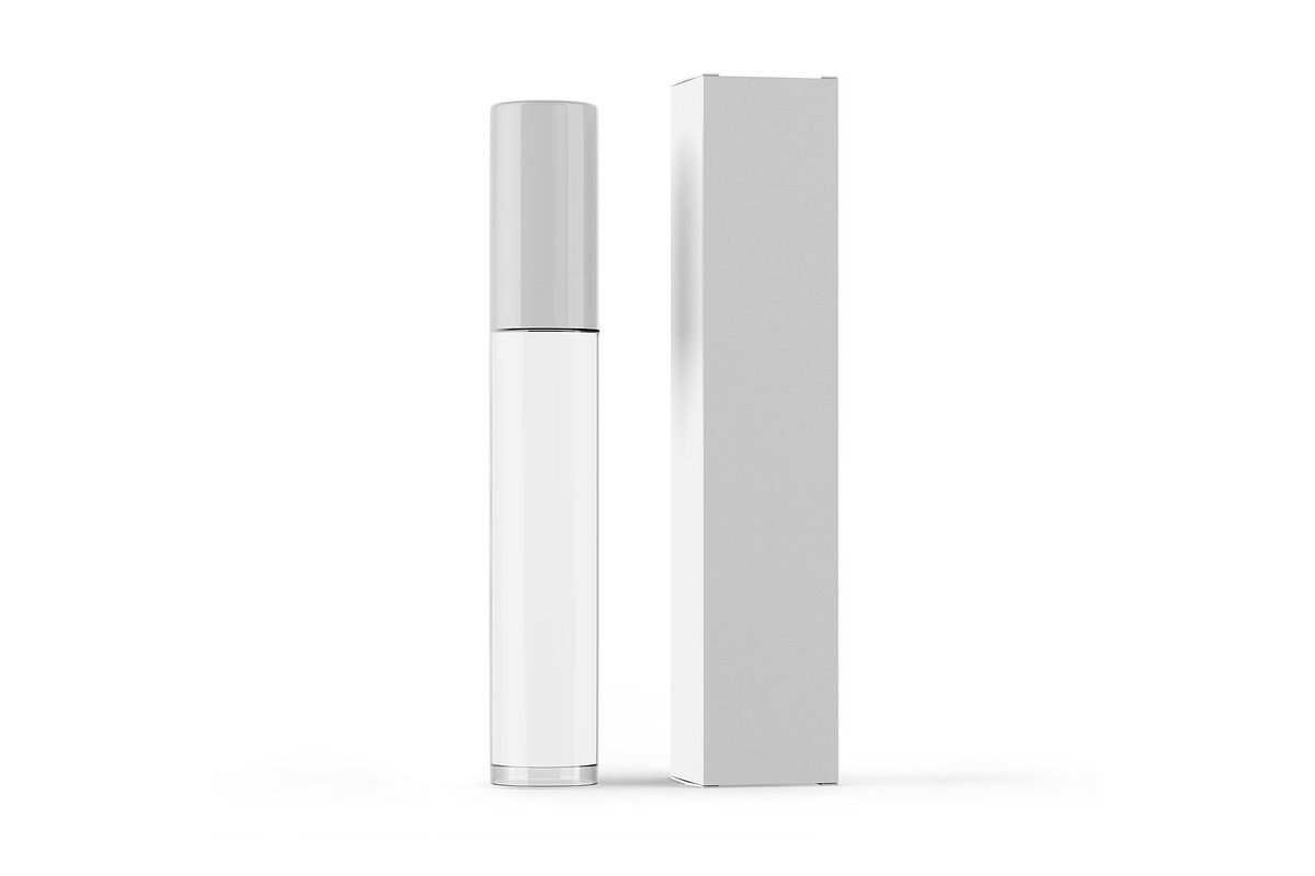 Lipstick Tube with Box Mockup, a Product Mockup by Green Art (Photo 3 of 5)