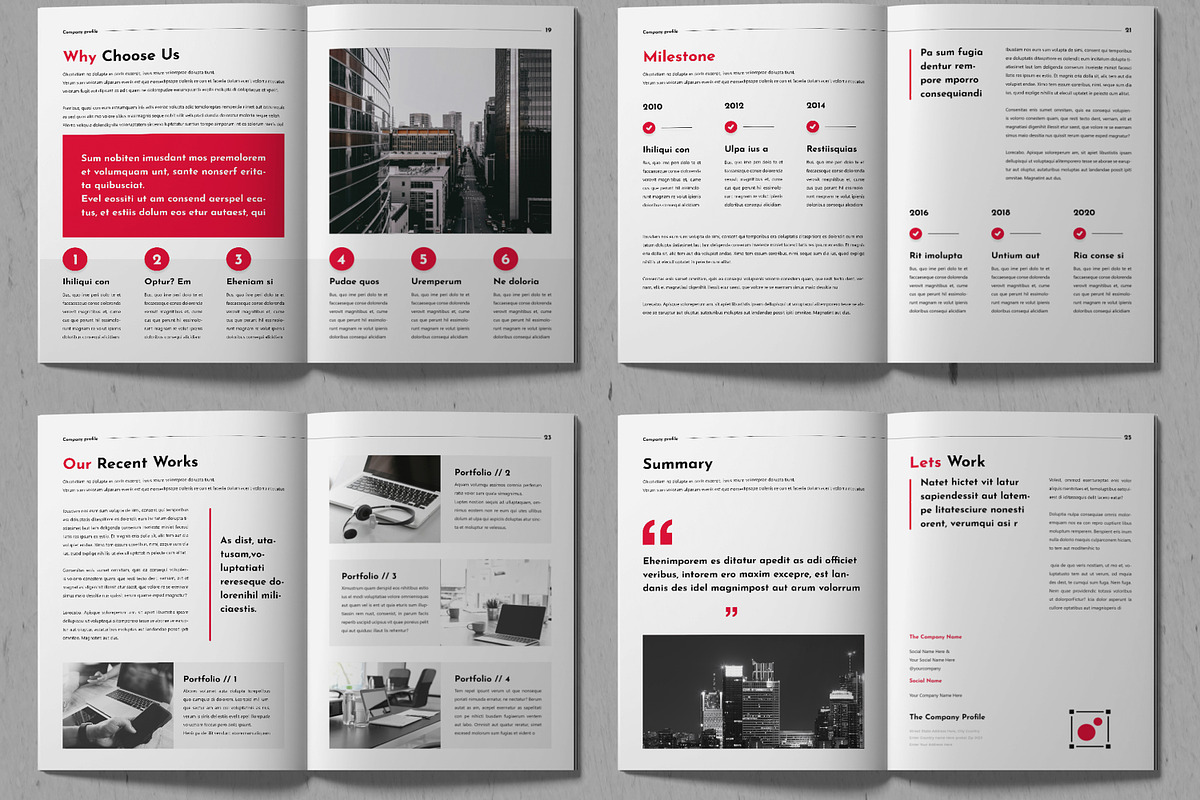 Company Profile Design Layout, a Brochure Template by MightyDesign (Photo 3 of 7)