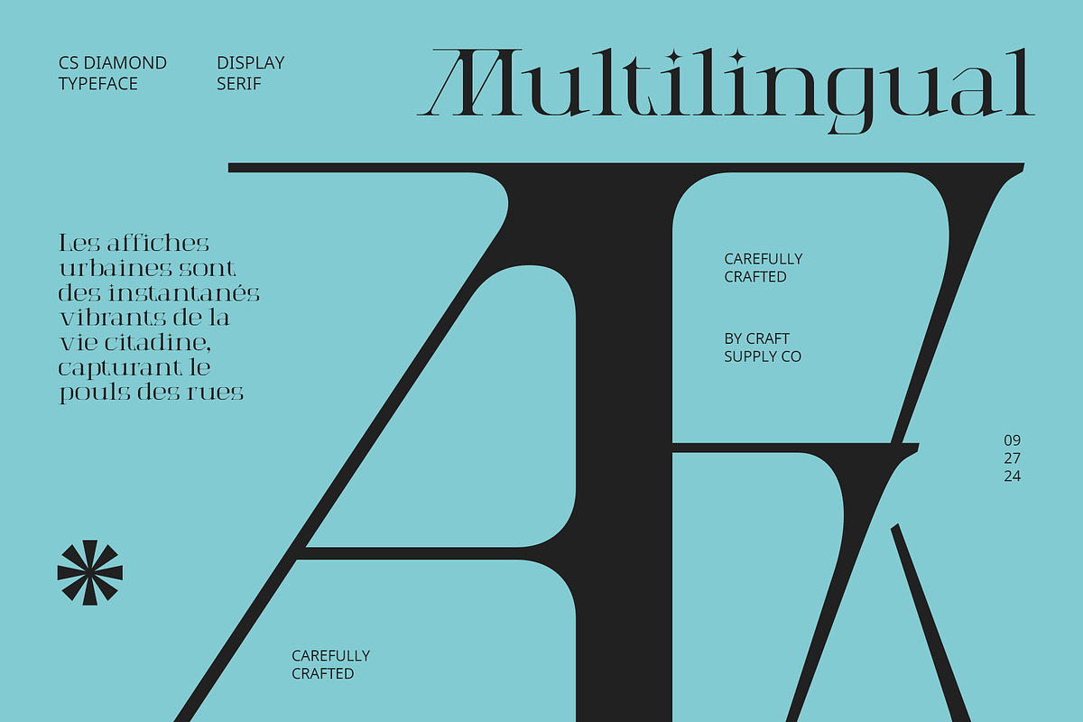 CS Diamond – Serif Font, a Serif Font by Craft Supply Co. (Photo 5 of 8)