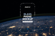 Glass Phone Mockup Set for Photoshop, a Device Mockup by AdeptDept (Thumbnail 6 of 9)