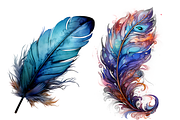 Birds Feathers Clipart, an Object Graphic by Agnesagraphic (ID 95) (Thumbnail 6 of 7)