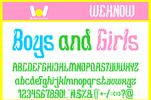 Boys and Girl font