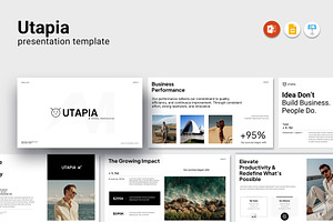 Utapia Minimal Presentation Template, a Presentation Template by Studio Artisan