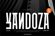 Yandoza - Modern Tall Font, a Sans Serif Font by QR Design Studio (Thumbnail 1 of 8)