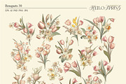 Hello Spring(Vintage Set), a Seasonal Illustration by Collection by VY (Thumbnail 5 of 13)